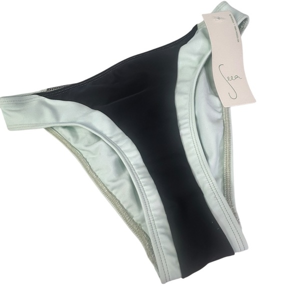 NWT Seea Vega Bikini Top Black Ice X-Small - Picture 3 of 7